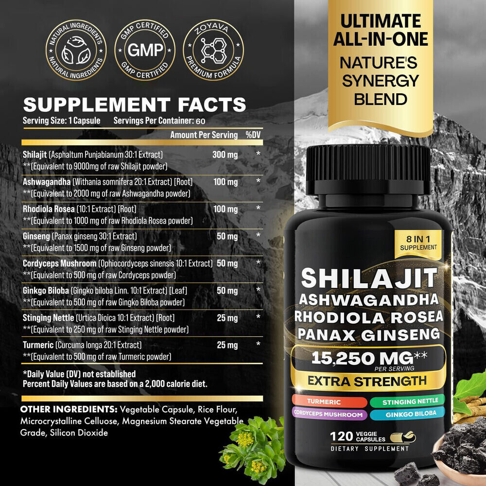Sea Moss Bundle Black Seed Multivitamin & Shilajit Power Combo