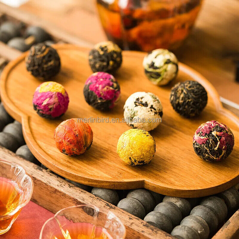 New Beautiful Colorful Detox Herbal Blooming Flower Tea Ball 20pcs