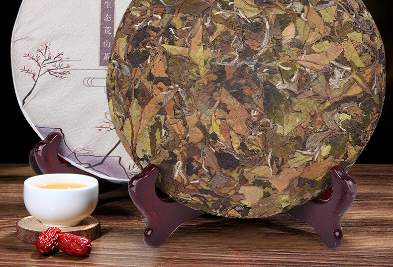 HelloYoung 350G Fuding white tea dew tea gongmei cake old white tea alpine Panxi tea