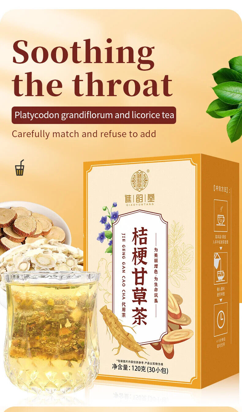Platycodon Glycyrrhiza Tea Healthy Herb Tea Bag 120g/30 Bags