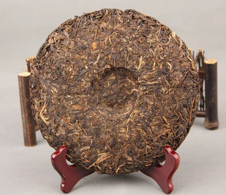 Aged Raw Puerh Tea Cake Gu Hua Cha Unfermented Puer Yunnan Qi Zi Bing Cha 357g