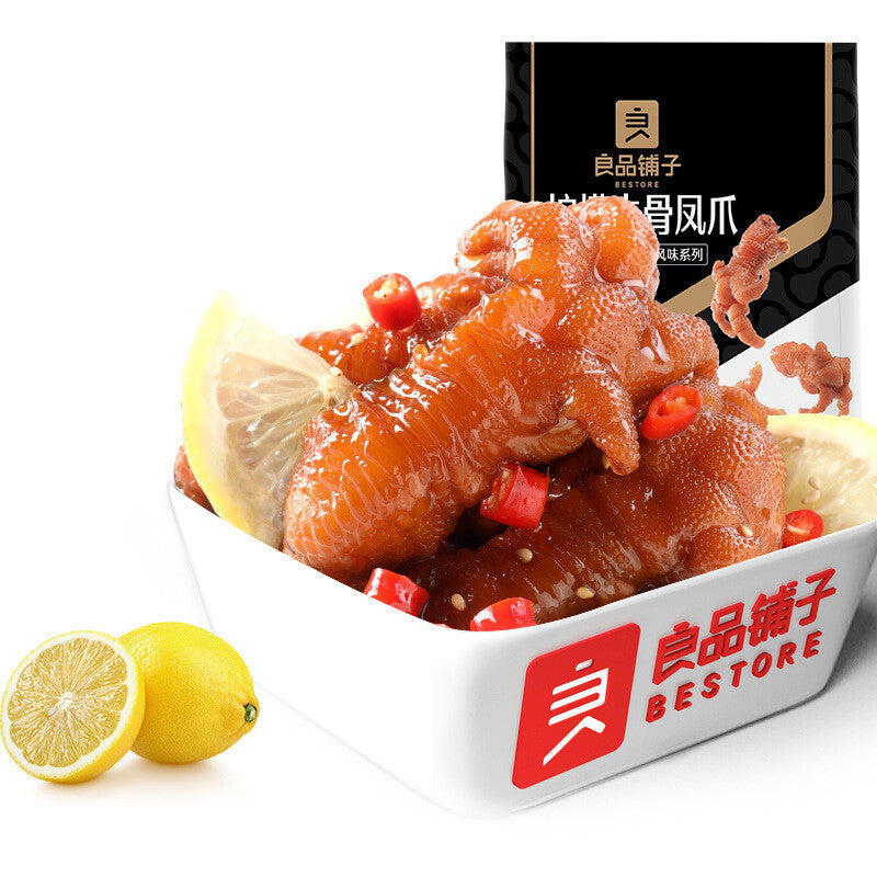 128g Lemon Boneless Chicken Feet Liangpinpuzi - Lemon boneless chicken feet