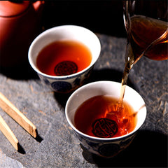 357g No.tea tree Yunnan Ripe Puer Tea Black Tea Puerh Cake Ancient Pu-erh