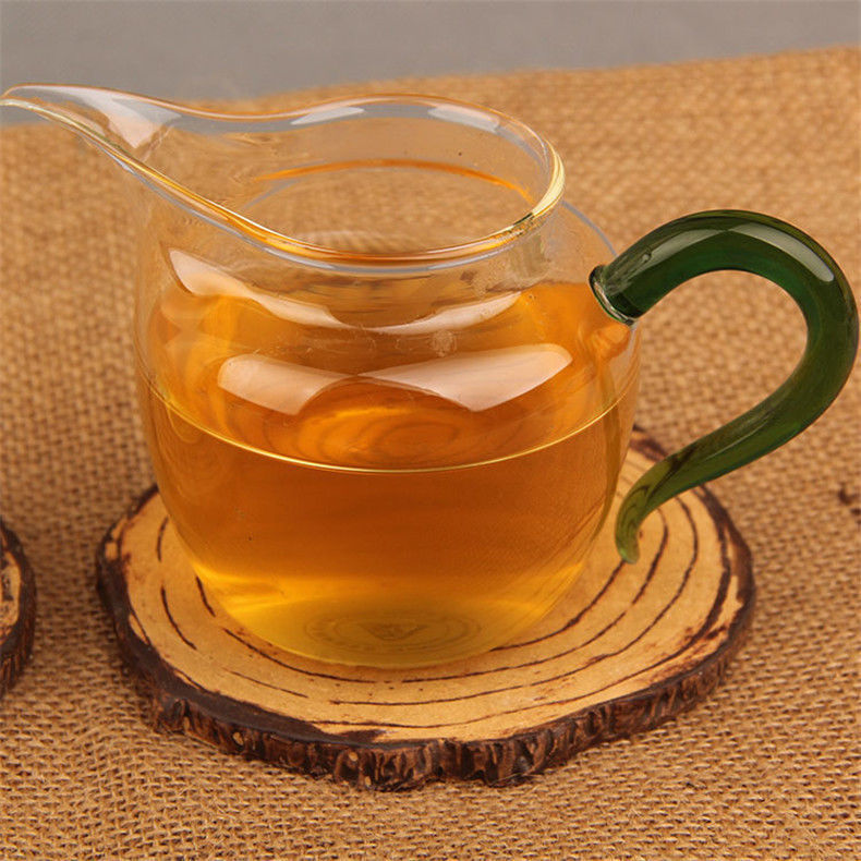 HelloYoungChina 357g Spring Puer Cake Pu Erh Raw Pu-erh Green Tea Handmade Fermented Leaf