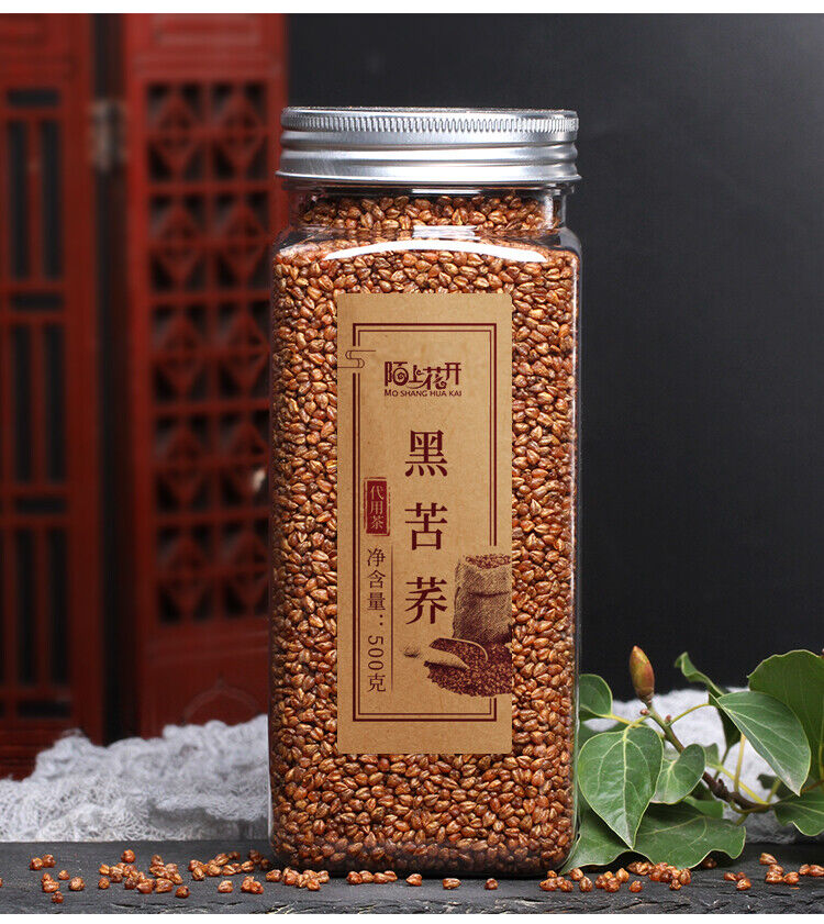 500g Tartary Buckwheat Tea Daliangshan Black Tartary Buckwheat Tea Authentic
