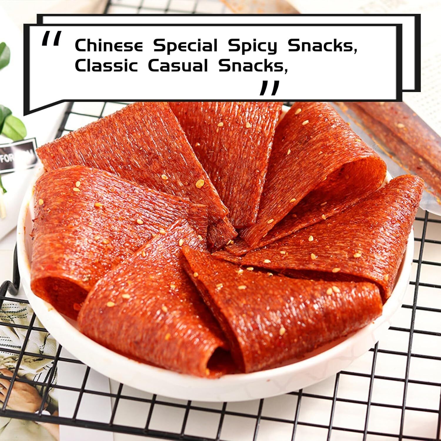 Spicy Strip Small Gluten Latiao Snack Food - Chinese Special Vegan Spicy Flavour