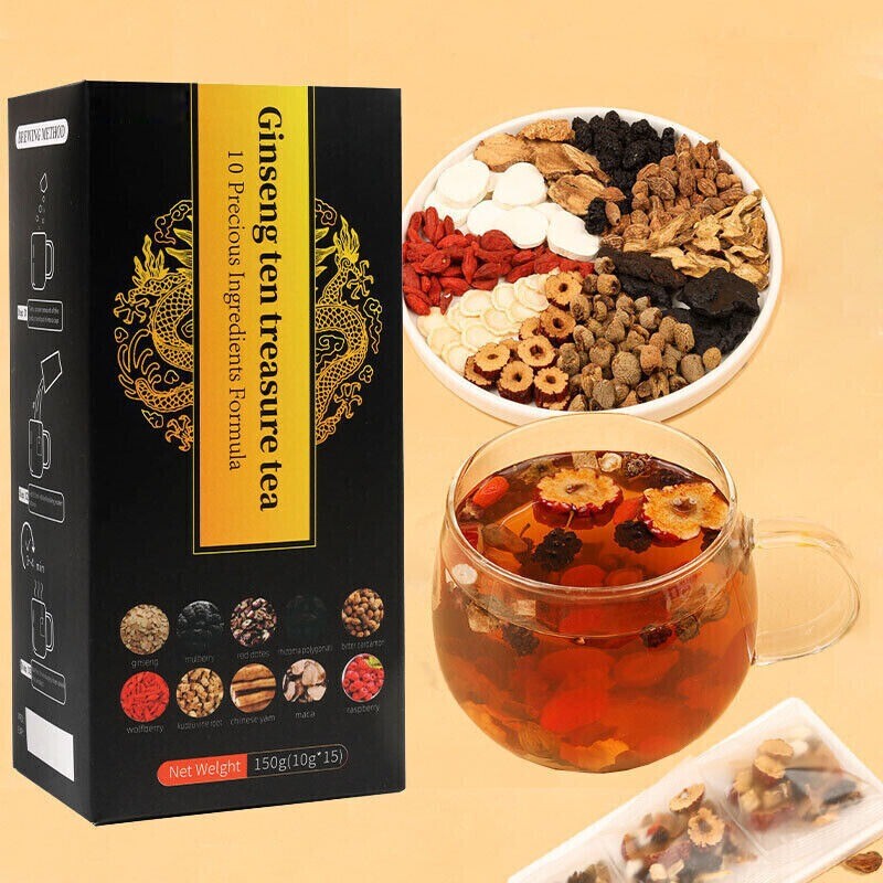 Ginseng Ten Treasure Tea Kidney Liver Red Date Tea Health Support