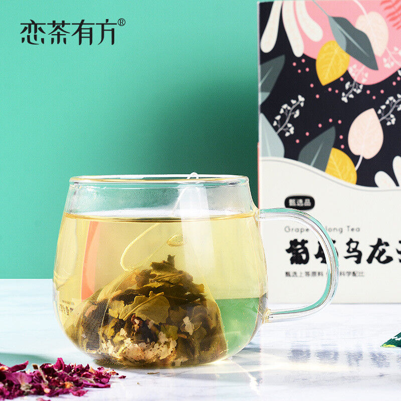 HelloYoung Grape Oolong Tea Flavored Tea Bag Japanese Grape Oolong Tea