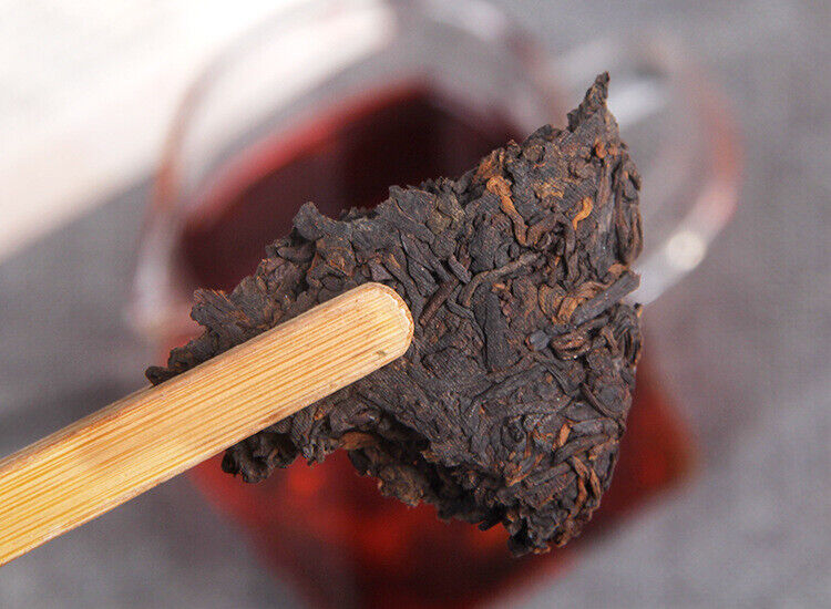 357g Yunnan Longsheng Qizi Cake 0658 Pu'er Ripe Tea Classic Aged Ripe Tea