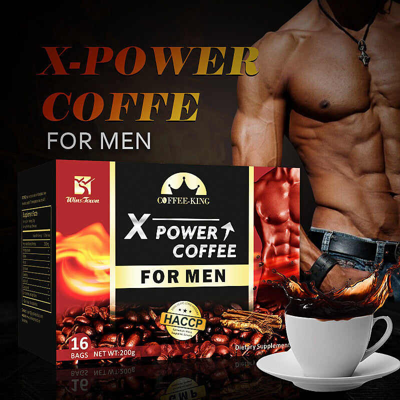 X Power Coffee Energy Coffee for Men Kidney Tonifying 12.5g/bag*16 Bags