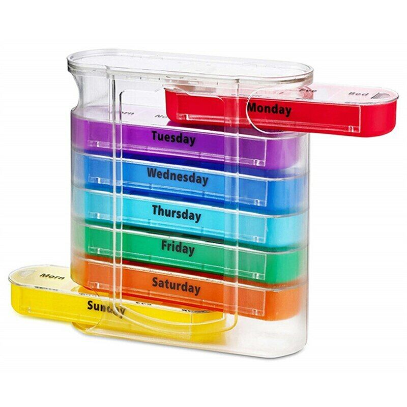 7 Days 28 Grids Drug Cases Trip Pill Holder Plastic Medicine Storage Dispenser