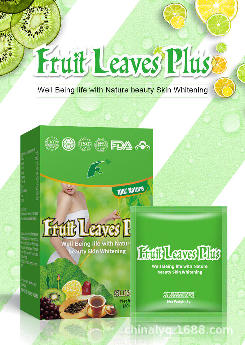 Fruit leaues plus slimming tea flower and fruit tea 3 grams * 20 bags/box