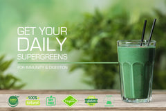 Super Greens Powder 100g - 18+ Super Foods Spirulina Chlorella Barley Grass