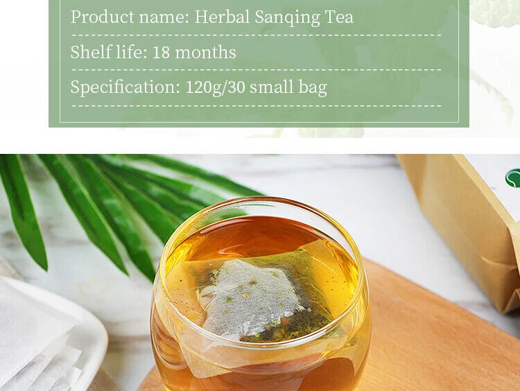Herbal Sanqing Tea Healthy Herb Tea Bag 120g