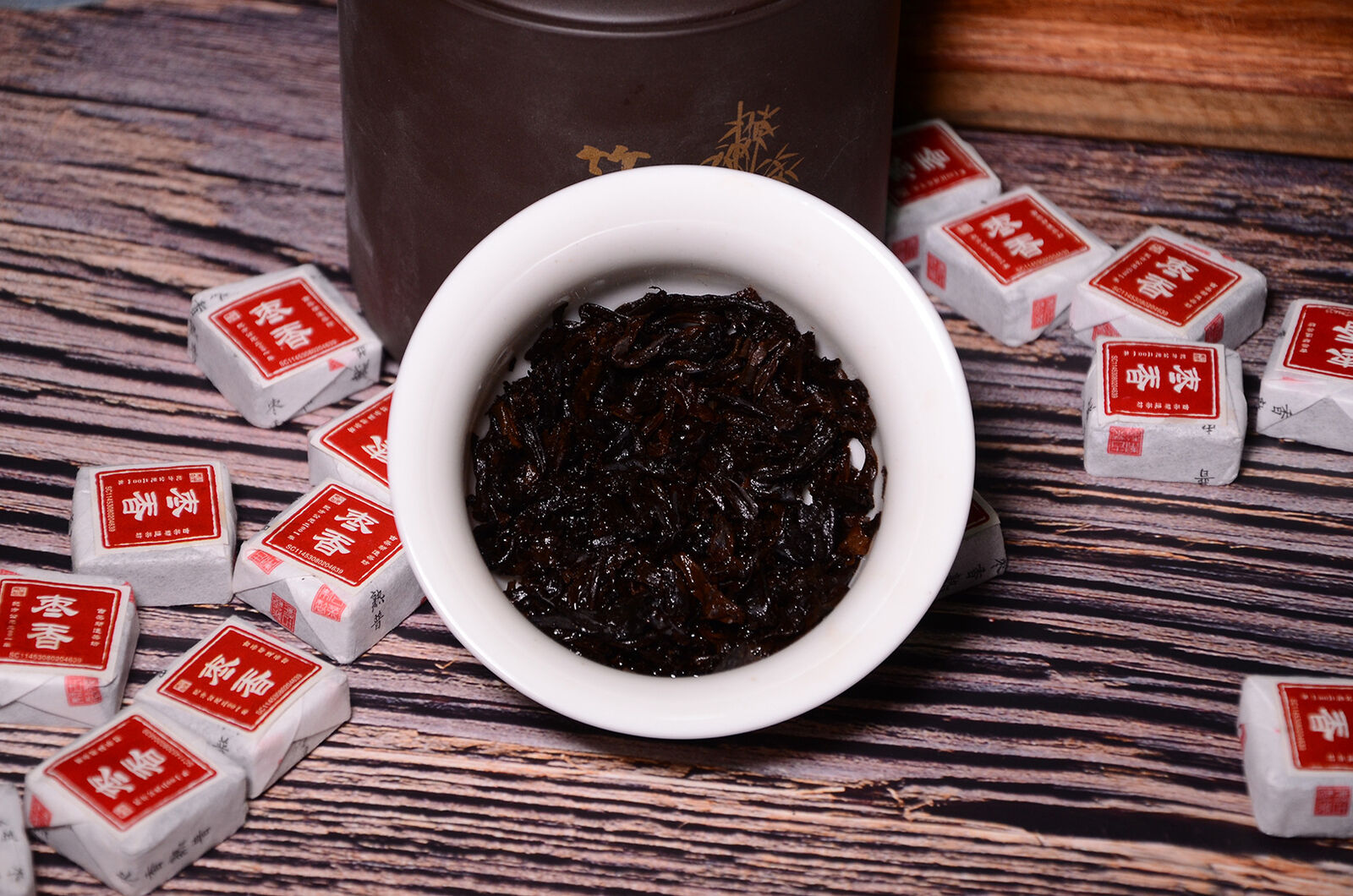 Yunnan Jindian Jujube Small Square Brick Aged Pu-erh Ripe Tea Small Tuo Tea 500g