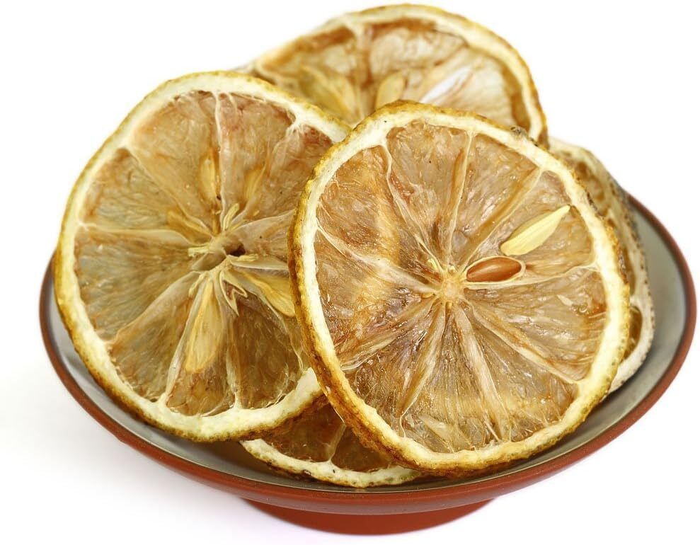 50g Dried Lemon Slices Citrus Natural Dried Fruit Wheels Herbal Tea Sugar Free