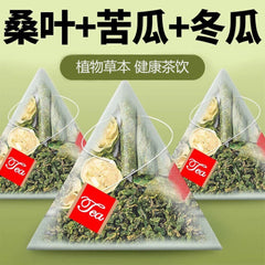 Mulberry Leaf Bitter Melon Herbal Tea Pyramid Bags Natural