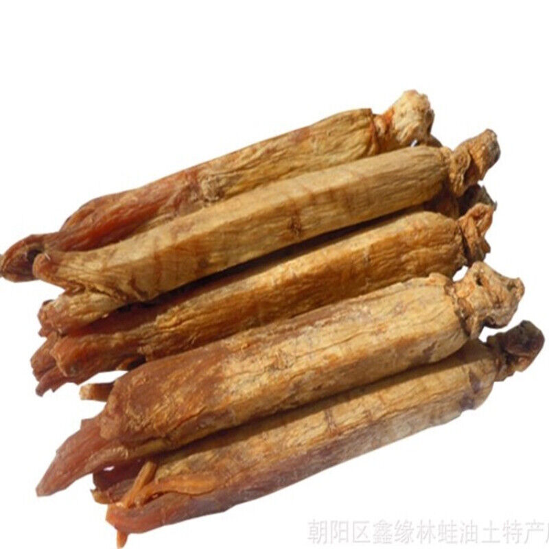 HelloYoung 4 Pcs 10 Years Dry Ginseng Roots Korean Red Ginseng Chinese Herbal Medicine