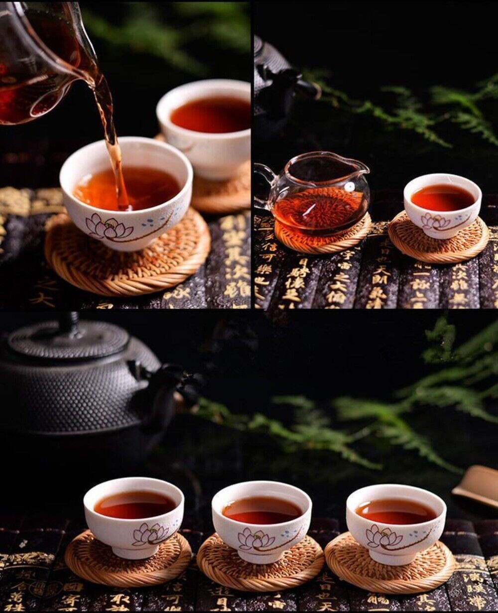 Premium 357g Yunnan Spring Puer Ripe Tea Cake - Cooked Black Tea for Health Care