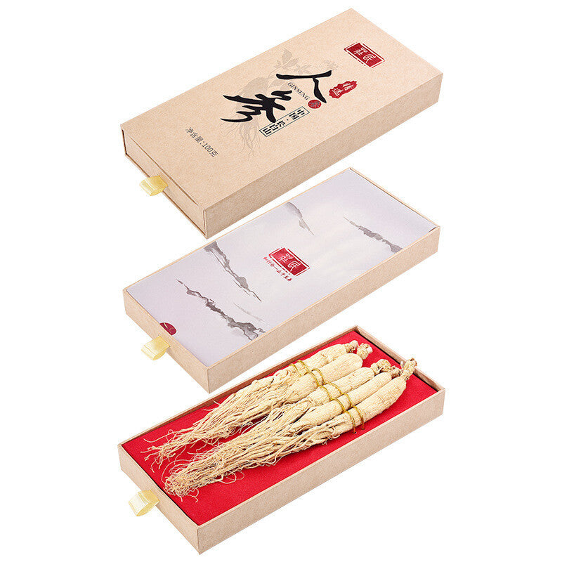 100g Ginseng Changbai Mountain Selected Large Strips Ginseng Health Tea Tonic