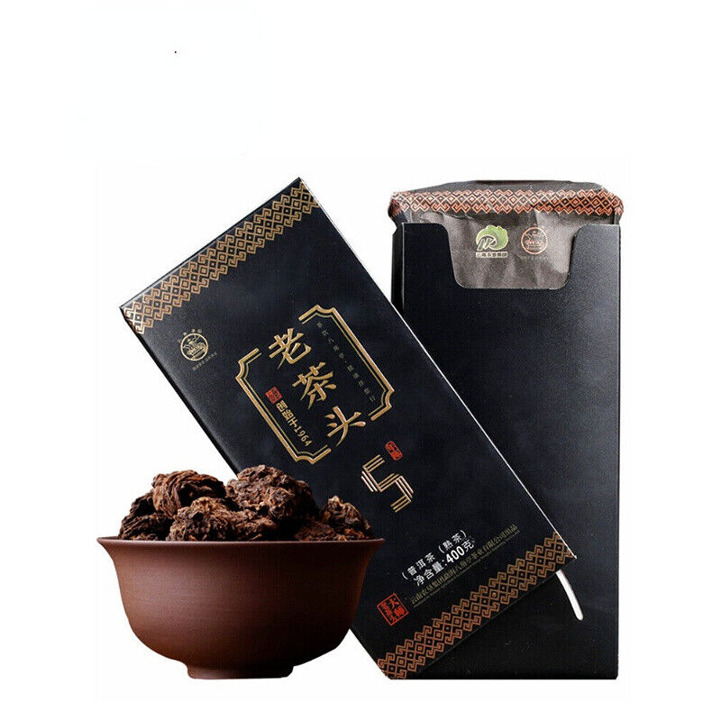 Ba Jiao Ting Pu-erh Pu'er Aged Puer Tea Ripe Cha 400g LAO CHA TOU