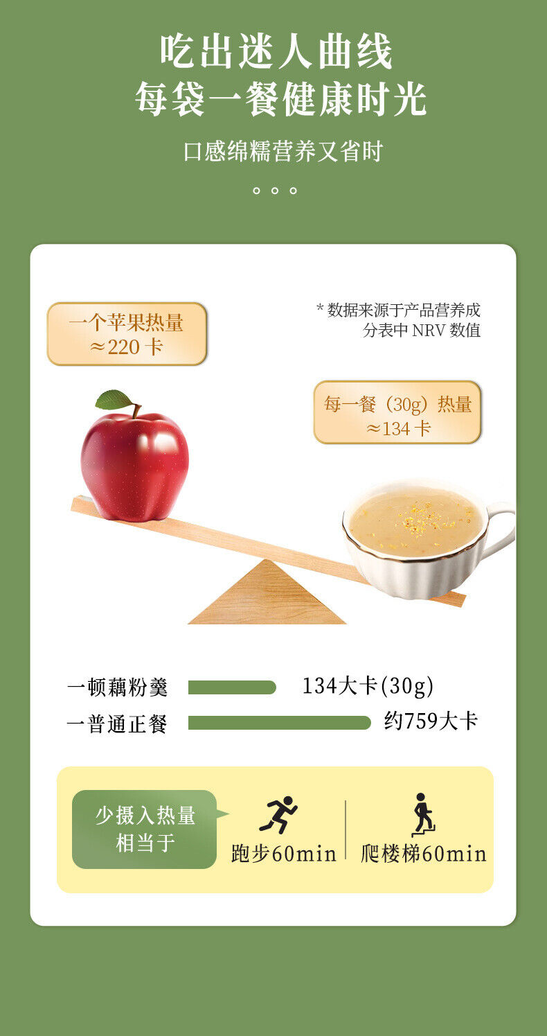 Cinnamon Lotus Root Powder Soup 500g/can Light Meal Instant Lotus Root Powder