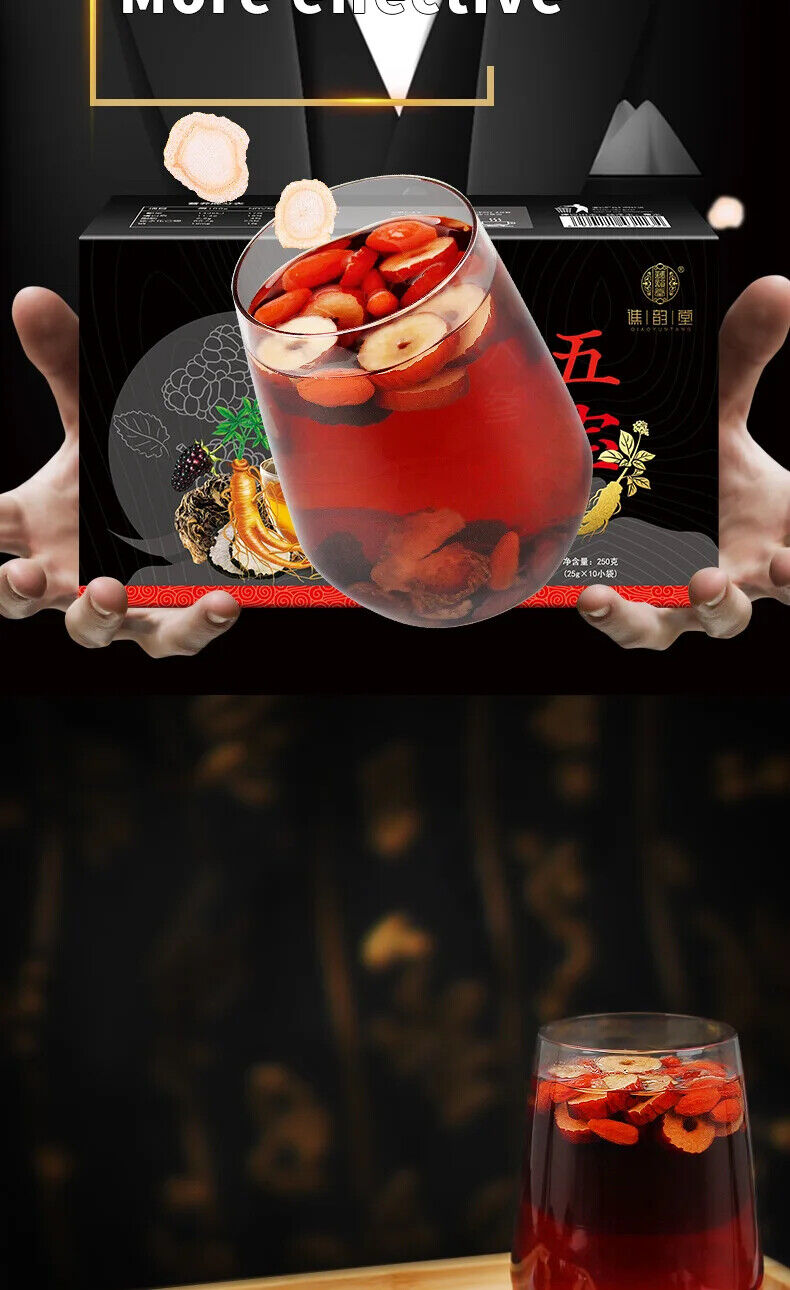 Ginseng Five Treasure Tea Healthy Herb Tea Bag 250g/8.8oz