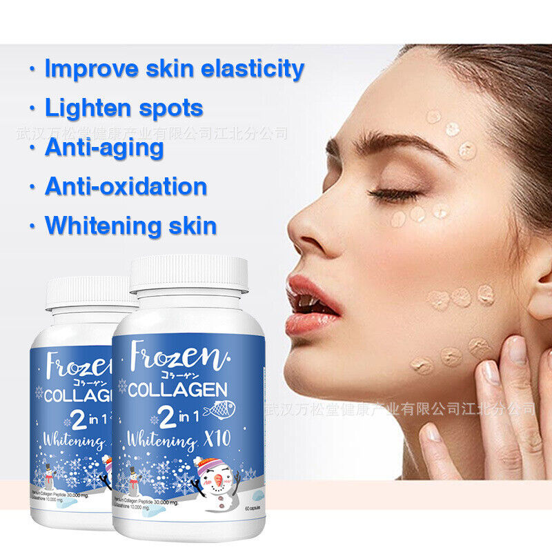FROZEN DETOX Capsule Frozen Callagen Capsule Slimming Skin Whitening 60 Capsules