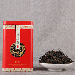 HelloYoung Yunnan Spring Loose Leaf Dianhong Tea  Iron Box Gift Tea Old Tree Black Tea 80g
