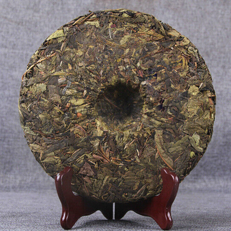 357g Lincang Iceland Gold Leaf Tea Seven Seed Cake Tea Old Tree Puerh Tea