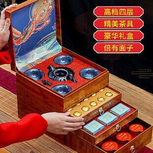 Dahongpao Oolong Tea Rock Tea Wuyishan Strong Aroma Tea Gift Set Gift for Elders
