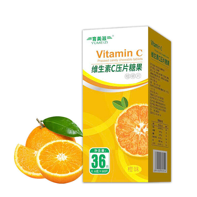 Orange Flavoured Vitamin C Vitamin C Pressure Candy Chewable Tablets