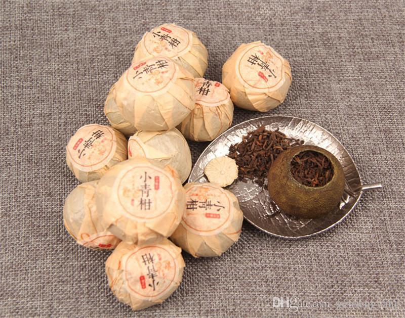 HelloYoung100g Yunnan Puerh Tea Xinhui Citrus Puer Cooked Tea Small Green Citrus Pu Er Tea