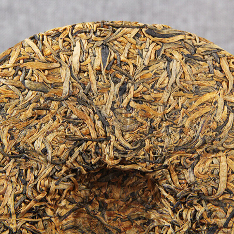 HelloYoung 357g Yunnan Pure Dianhong Black Tea Cake Honey Fragrant Golden Bud Dian Hong Tea