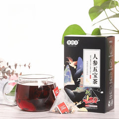 Natural Guanghetang Men's Ginseng Wubao Ten Treasures Triangle Bag Scented Tea