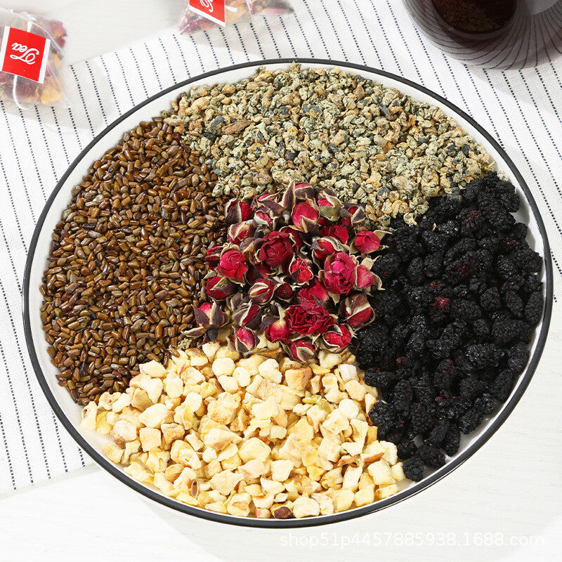 Blooming flower tea for beauty-slimming tea Beauty nourishing Qi apple rose tea