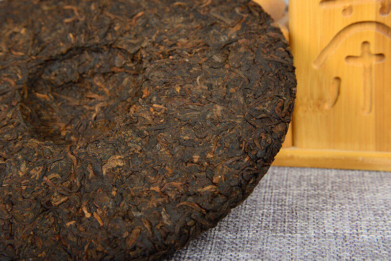 Yunnan Pu'er Tea Cooked Tea Aged Tribute Cake 357g Seven Sons Golden Bud Tea