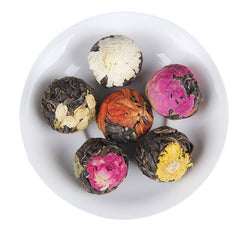 Floral Yunnan Pu'er Raw Tea Dragon Ball Lily Rose Jasmine Peony Flower Tea