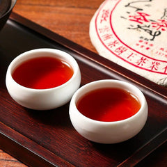 357g Yunnan Pu'er ripe tea cake, high-quality tea tree king tea health drink