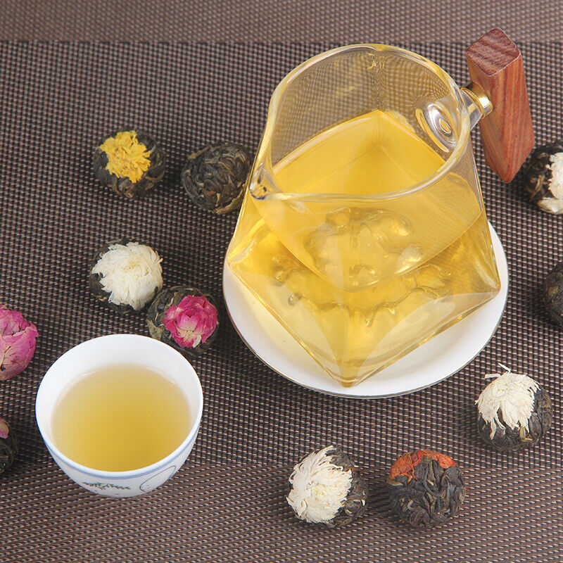 Floral Yunnan Pu'er Raw Tea Dragon Ball Lily Rose Jasmine Peony Flower Tea