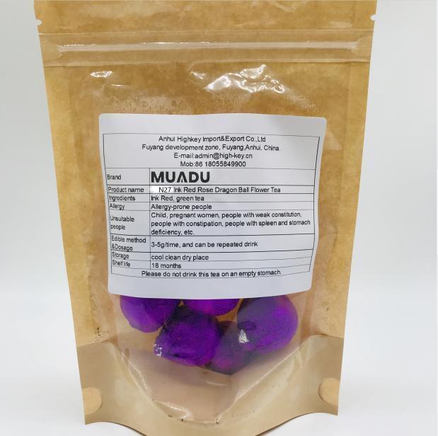 Bulk Ink Blooming Tea Red Rose Dragon Ball Flower Tea 250g