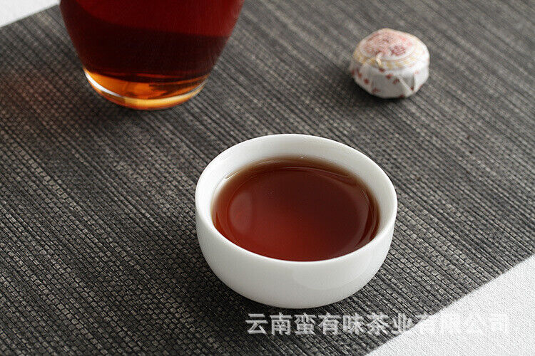 HelloYoung Yunnan Pu'er Tea 500g Glutinous Rice Fragrance Ripe Tuo(White Cotton) Pu'er