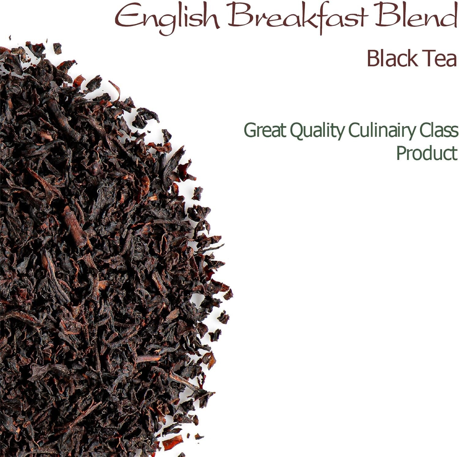 English Breakfast Loose Black Tea - Great with milk or without