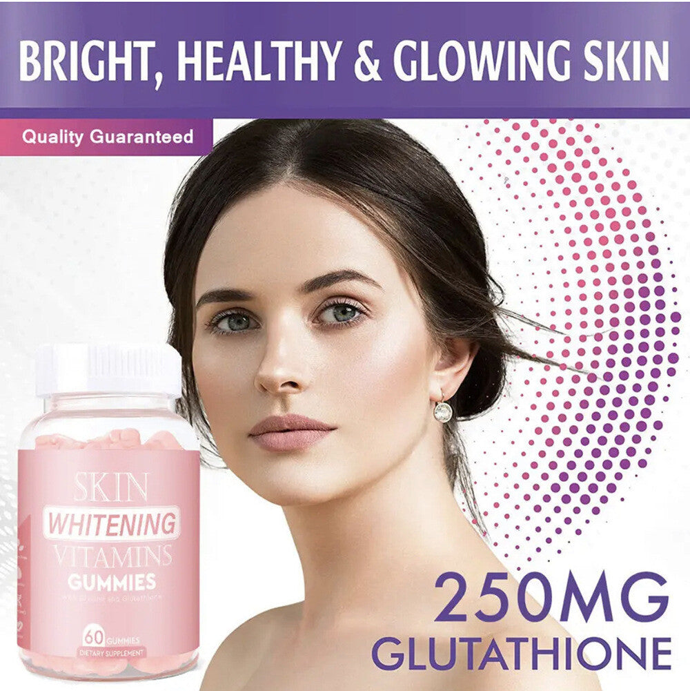 SKIN WHITENINGT Glutathione Gummies Vitamin Skin Care 60 Gummies