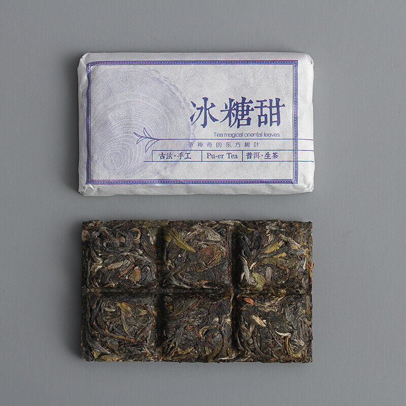Yunnan Puerh Tea Iced Sugar Sweet Large Old Tree Puerh Raw Brick Spring Tea 45g