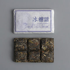 Yunnan Puerh Tea Iced Sugar Sweet Large Old Tree Puerh Raw Brick Spring Tea 45g