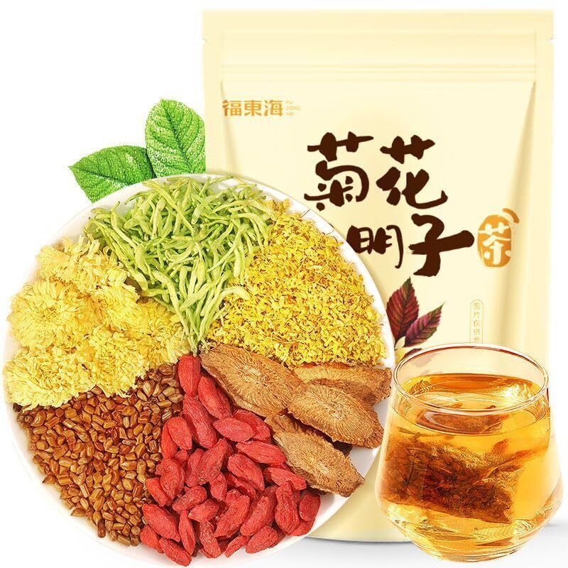 Chrysanthemum Cassia Seeds Tea Bags(150g, 5gX30Bags),  Combination of Floral Tea