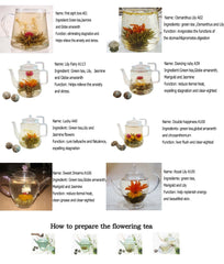 Artistic Tea Jasmine Globe Amaranth Marigold Blossom Tea Flower Tea Ball 20pcs