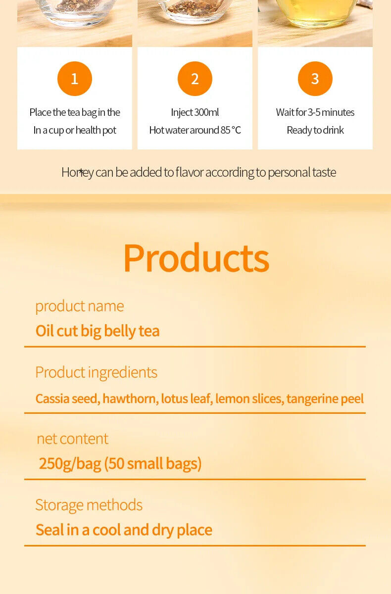 Oil Cut Big Belly Tea Herbal Tea 250g