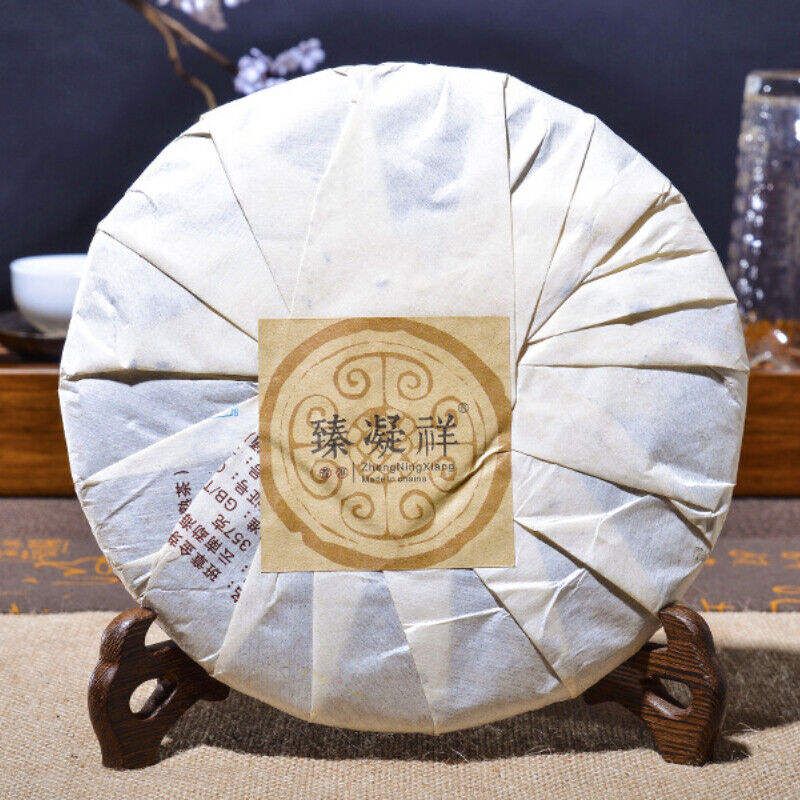 357g Pu'er Tea Cooked Tea Cake Tea Old Ban Zhang Jinya Cooked Tea Cake Pu'er Tea